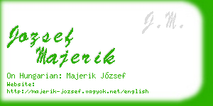 jozsef majerik business card